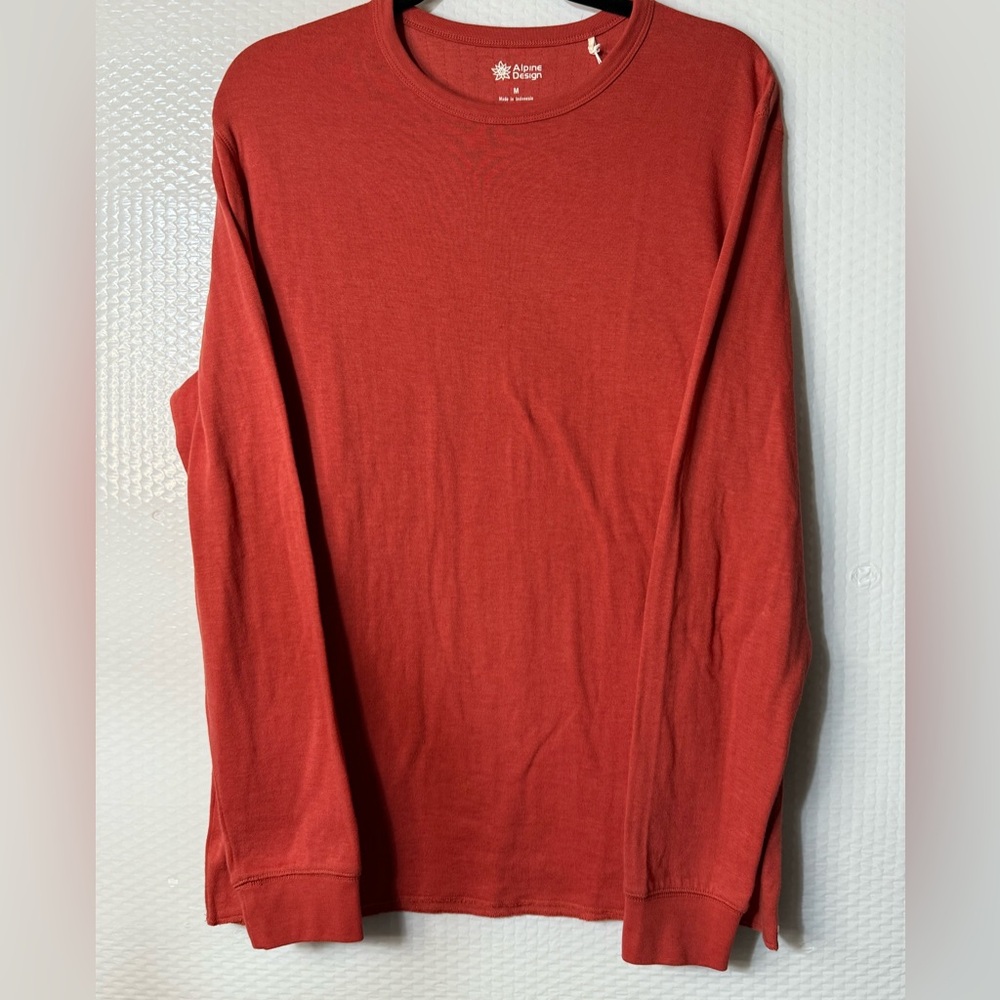 Alpine Design Men's Long Sleeve Shirt (Antique Rosewood) - NEW Medium